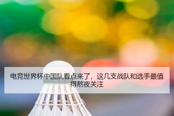电竞世界杯中国队看点来了，这几支战队和选手最值得熬夜关注 - aiyouxi